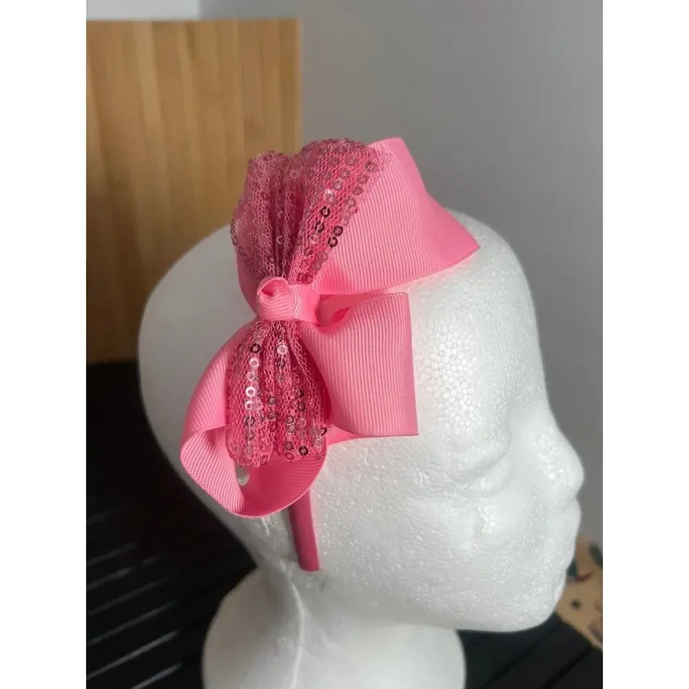 Lot of 9 Girls Headbands With Bows Bundle Back To School Hair Accessories BTS
